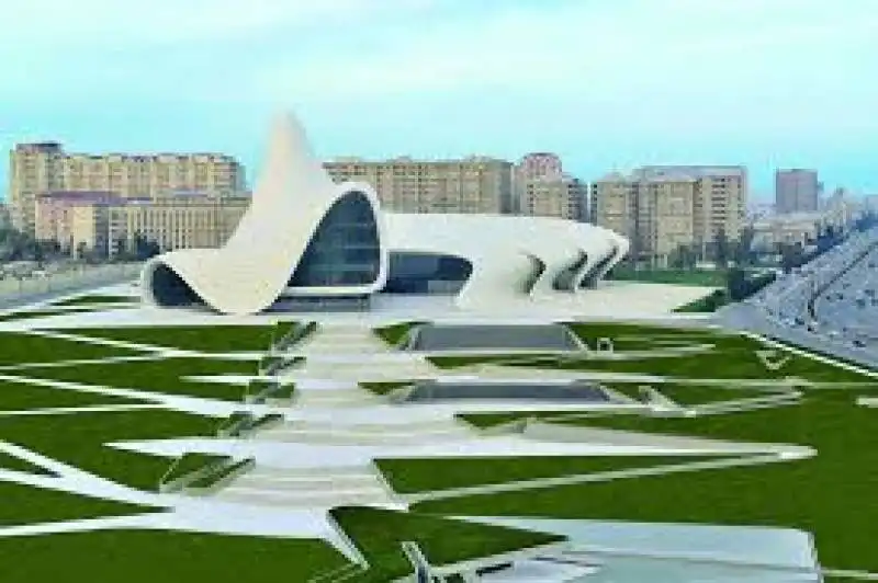 centro culturale Heydar Aliyev a Baku, Azerbaijan.