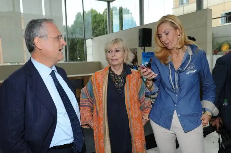 claudio lotito sandra carraro michaela biancofiore