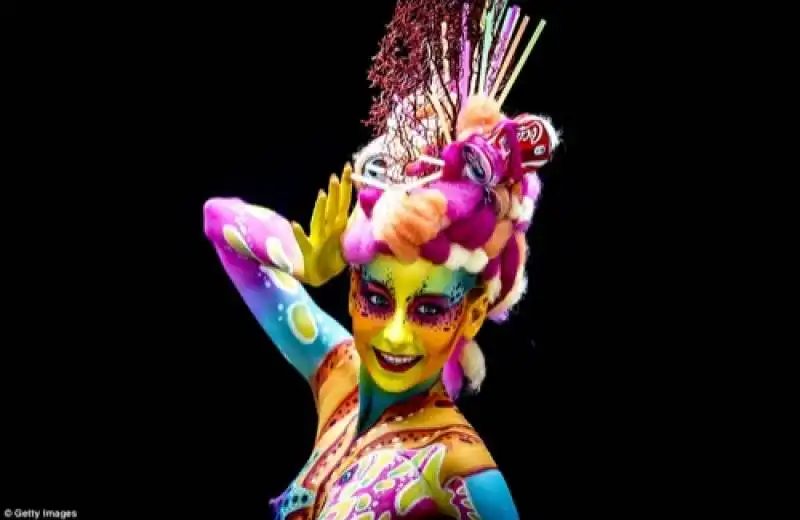 dettagli pop art al world bodypainting festival