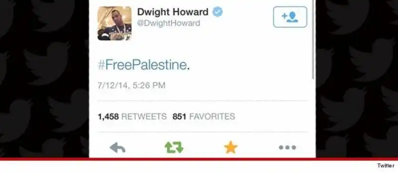 dwight howard free palestine