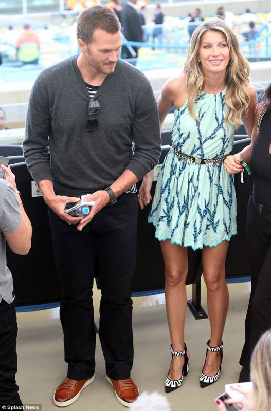 gisele bundchen e tom brady al maracana