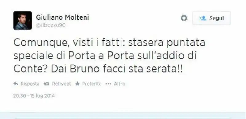 le dimissioni di conte viste dalla rete 38