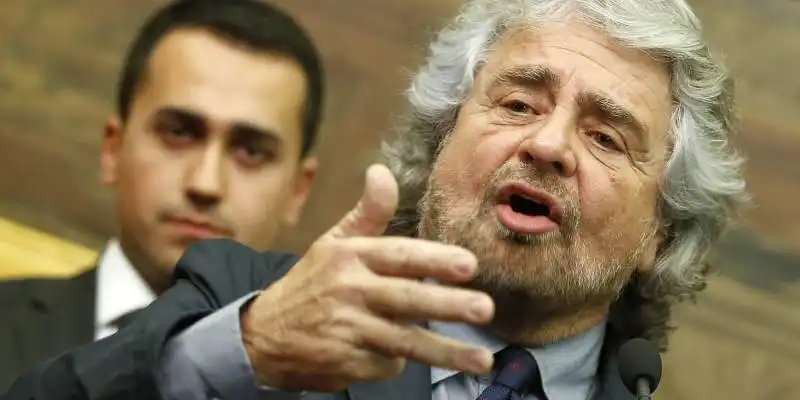 LUIGI DI MAIO E BEPPE GRILLO 