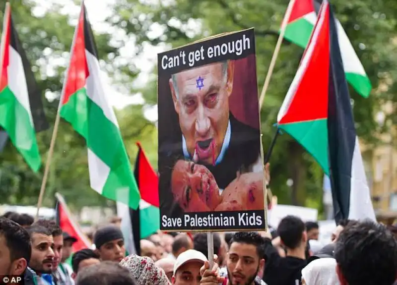 manifestanti progaza a berlino