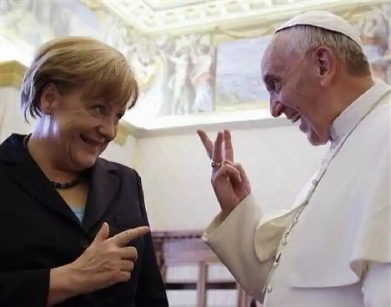 merkel noi ve ne facciamo due bergoglio risponde l argentina ne fa tre