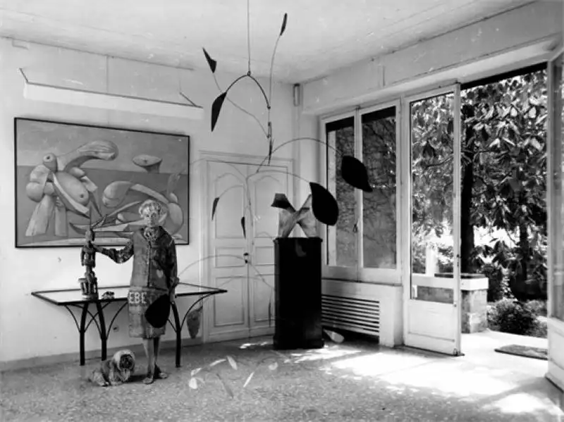 Peggy Guggenheim  in Palazzo Venier de'Leoni