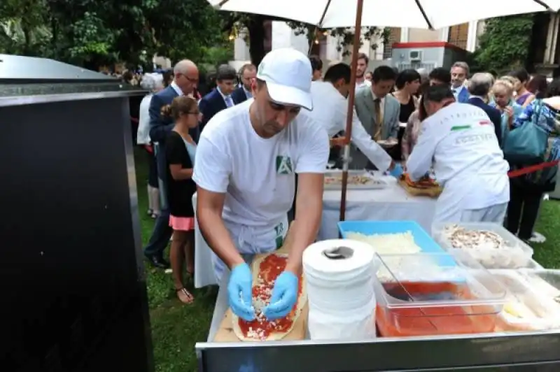 pizza per gli ospiti