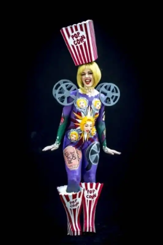 pop art umana al world bodypainting festival