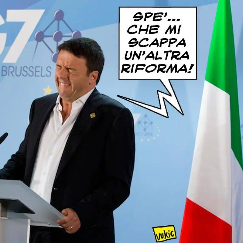 RENZI E LE RIFORME CHE SCAPPANO