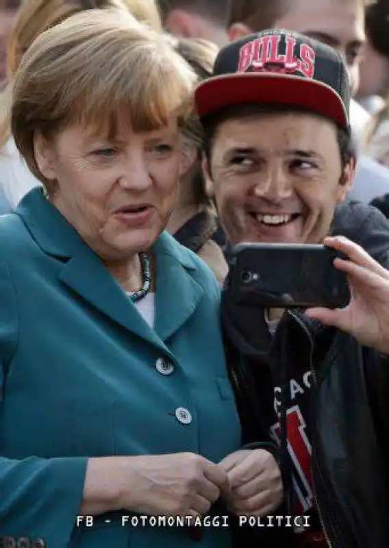 RENZI MERKEL SELFIE