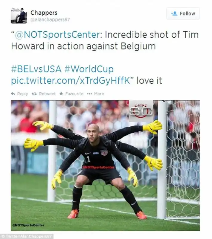 tim howard come un ragno