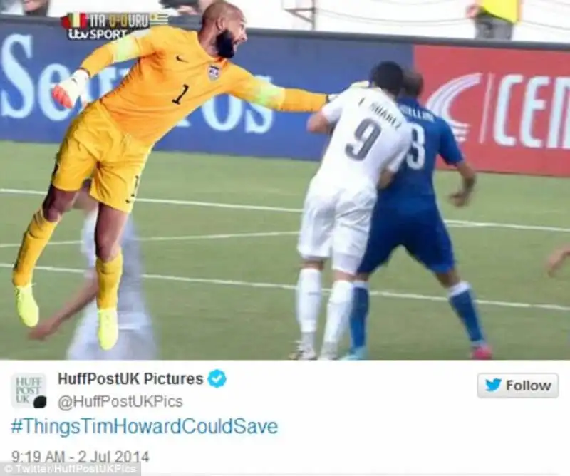 tim howard para il morso di suarez