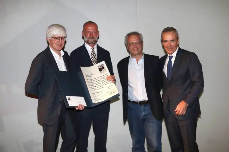 beppe severgnini, mattia feltri (premiato), enrico mentana e alfredo pratolongo