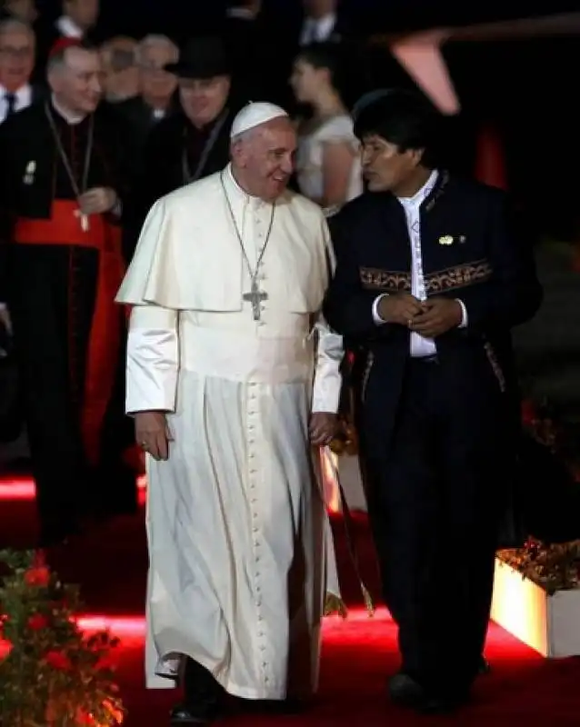 bergoglio e evo morales  