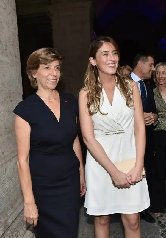 catherine colonna col ministro maria elena boschi