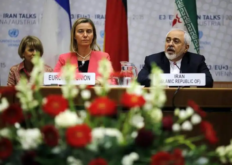 Javad Zarif e Federica Mogherini 
