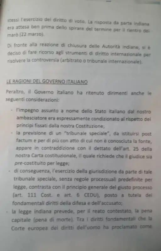 la lettera della severino sul caso dei maro  2