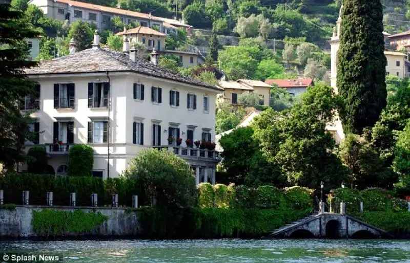 la villa italiana di clooney