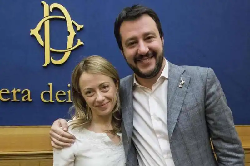 matteo salvini giorgia meloni  