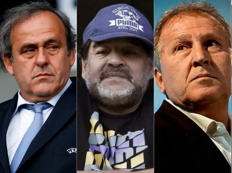 PLATINI MARADONA ZICO