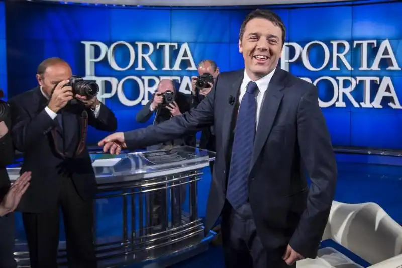 renzi porta a porta bruno vespa