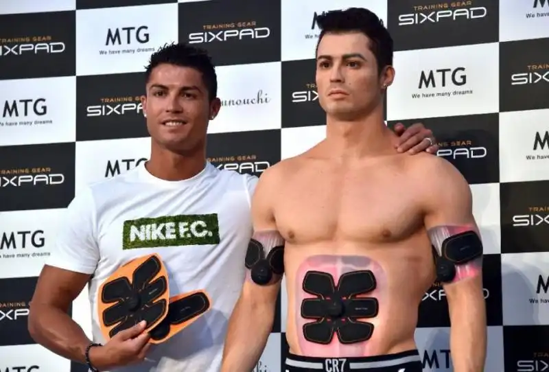 ronaldo e il clone in silicone