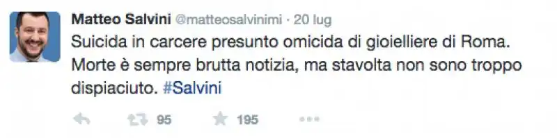 TWEET SALVINI