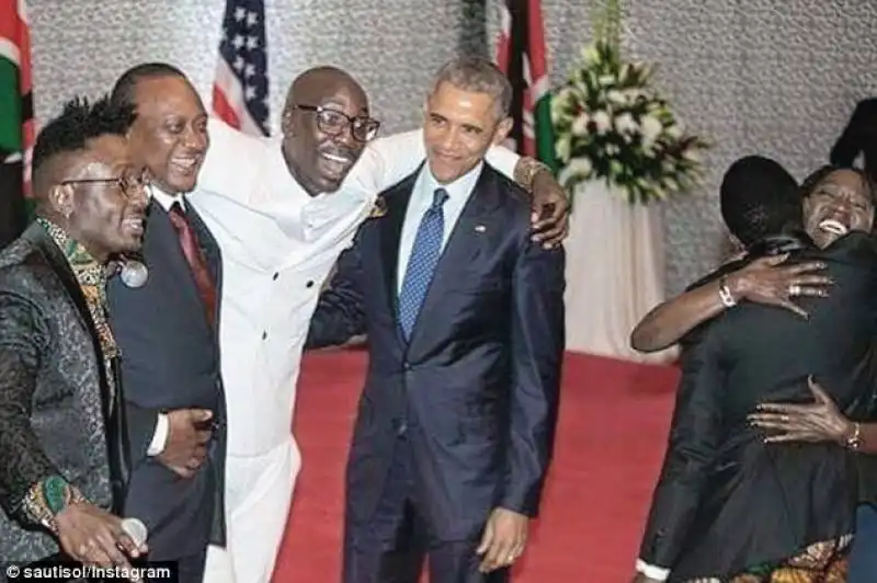 uhuru kenyatta obama e il gruppo sauti sol