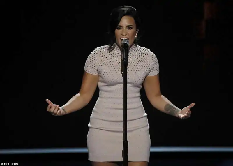 demi lovato alla convention democratica