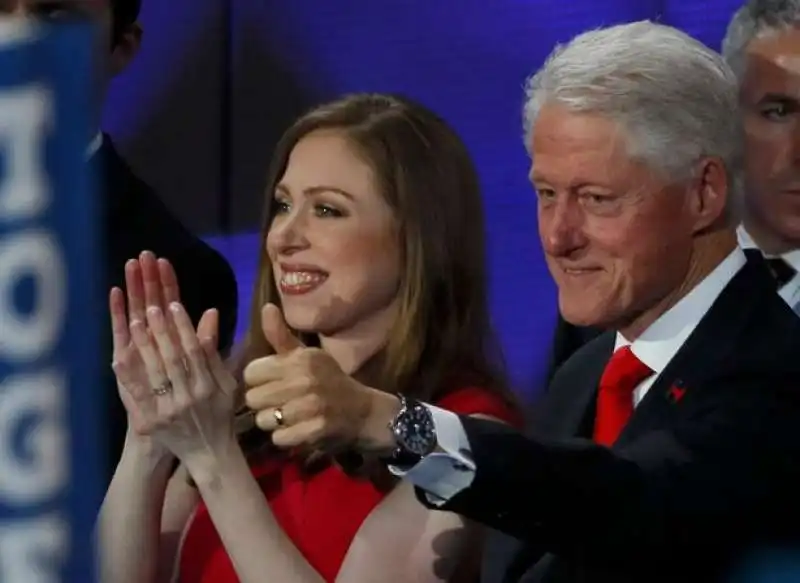 DISCORSO HILLARY ALLA CONVENTION - BILL E CHELSEA