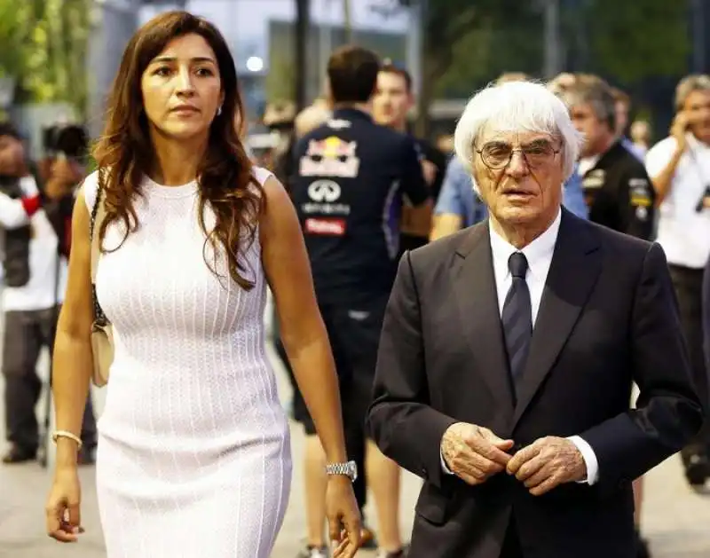 ECCLESTONE CON LA MOGLIE