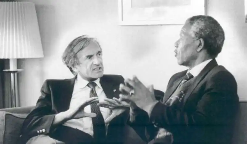 ELIE WIESEL E NELSON MANDELA