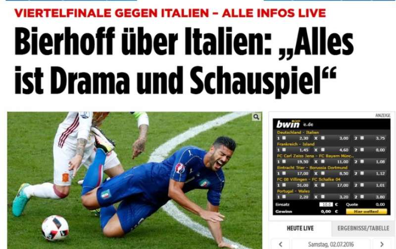 GIORNALI TEDESCHI SU ITALIA GERMANIA