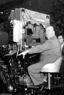 hitchcock sul set