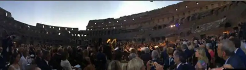 il concerto di zubin metha nella serata di gala all interno del colosseo appena restaurato