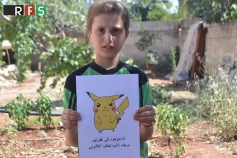 la siria chiama tramite pokemon go