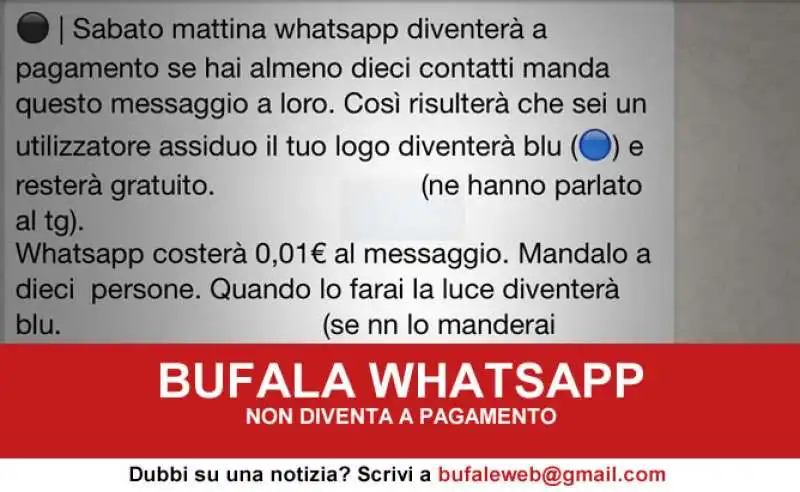 LE BUFALE DI INTERNET