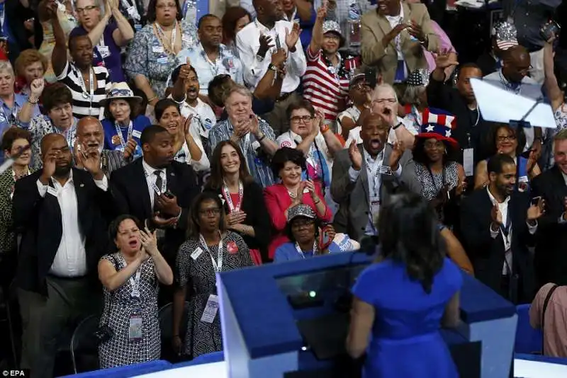 michelle obama alla convention democratica 3