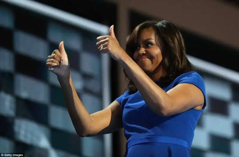 michelle obama alla convention democratica 6