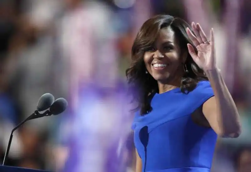 michelle obama alla convention democratica  