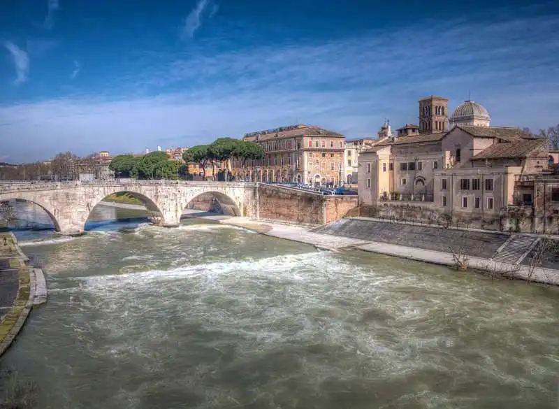 rapide del  tevere isola tiberina