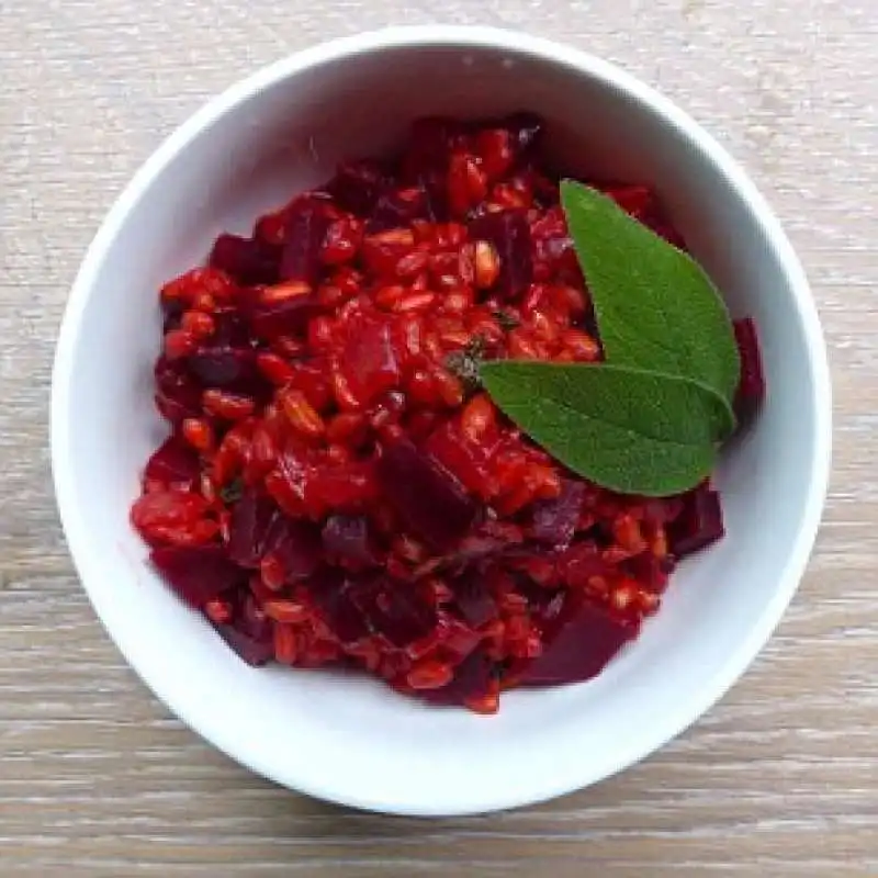 risotto di rapa rossa