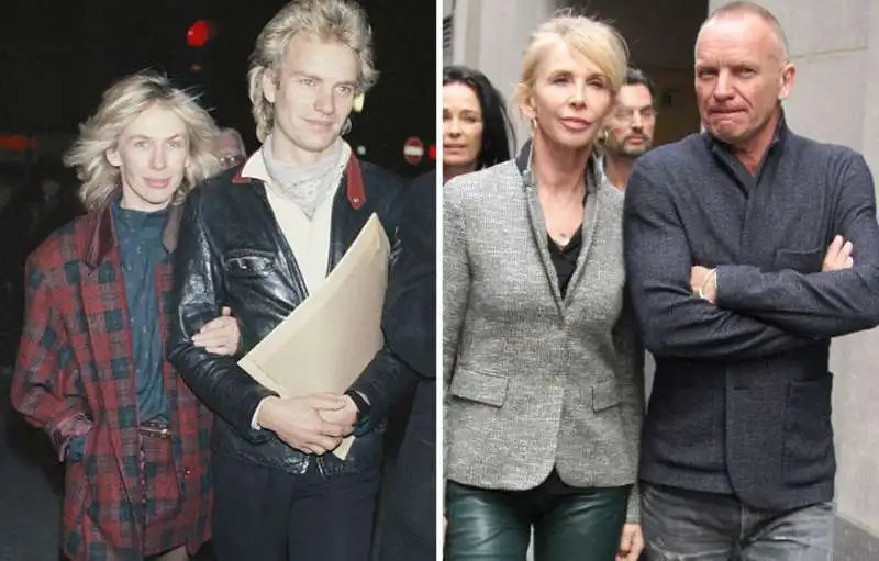 sting e trudie styler   34 anni insieme