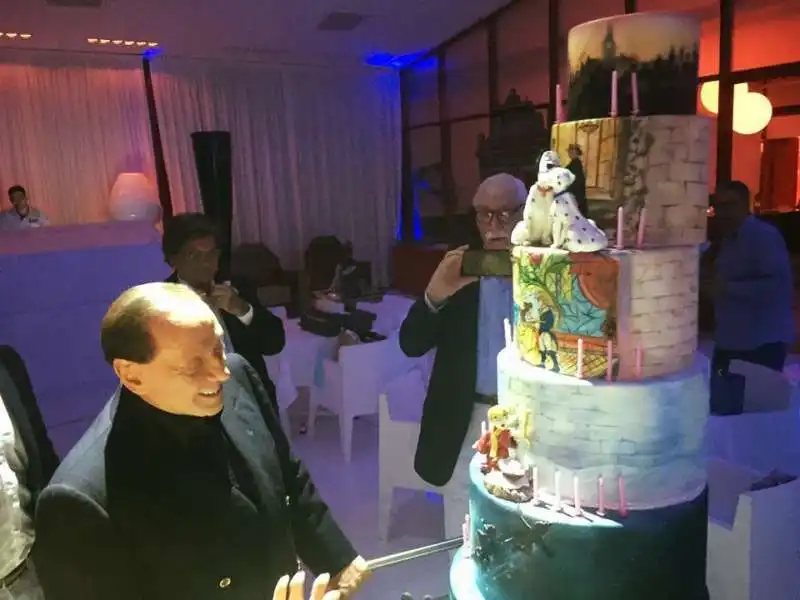 berlusconi al compleanno di francesca pascale  