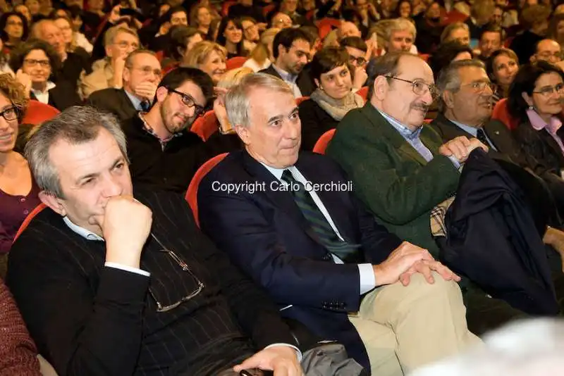 Don Vittorio Colmegna, Giuliano Pisapia, Umberto Eco Carlo De Benedetti