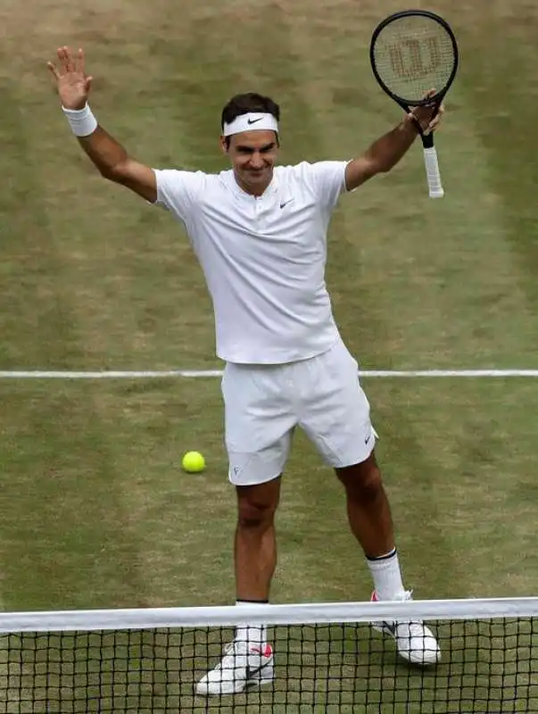 federer vince il suo ottavo wimbledon    