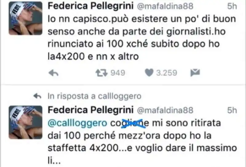 federica pellegrini twitter 2