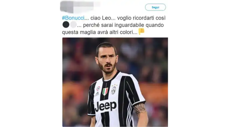 i tifosi della juventus contro bonucci  1