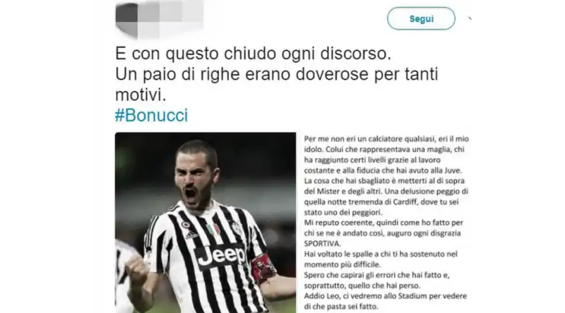 i tifosi della juventus contro bonucci  12