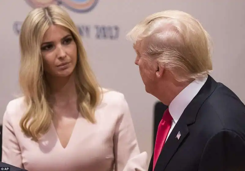 ivanka e donald trump al g20 di amburgo